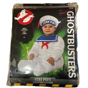 Ghostbusters Stay Puft Marshmallow Halloween Costume Infant Baby 3-6 Months New